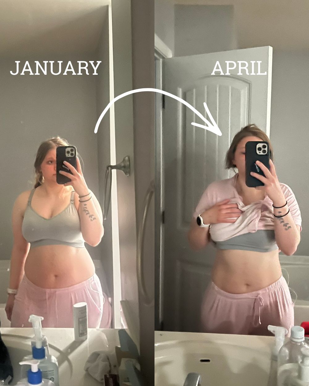 Karrina Pitman transformation January to April